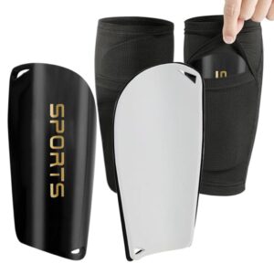 Proberos® Football Sport Shin Guards Set - EVA Cushioning Shin Guards & Sleeves for Teens & Kids - Soccer, Rugby, Hockey - S