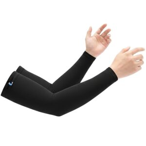 UV Sun Protection Compression Arm Sleeves for Men & Women, Cooling Athletic Sports Sleeve for Football, Golf, Volleyball, Cricket
